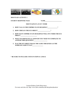 STUDENT RESPONSEMountains1 - Lamont