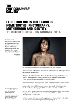 Home Truths: Photography, Motherhood and Identity