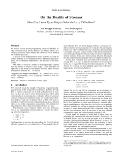 On the Duality of Streams