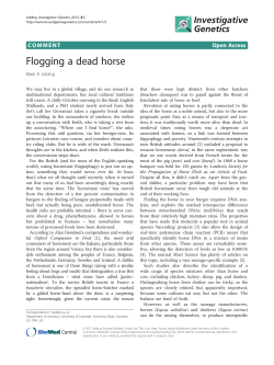 Flogging a dead horse