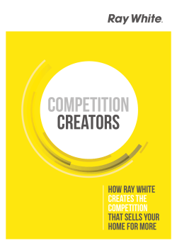 how ray white creates the competition that sells your