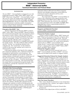 RSID&trade;- Universal buffer