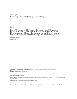 Brief Note on Blocking Patents and Reverse Equivalents
