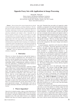 Opposite Fuzzy Sets with Applications in Image
