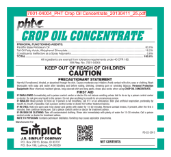 PHT, Crop Oil Concentrate LB-PHT-543F (ID