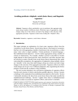 Avoiding predicate whiplash: social choice theory and linguistic