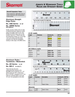 Aluminum Rules / Yardsticks / Meterstick No. AR Series 12