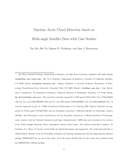 Daytime Arctic Cloud Detection based on Multi