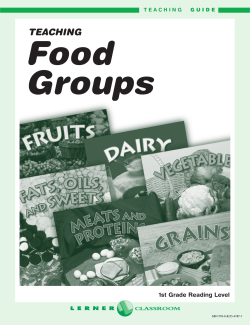 Teaching Food Groups