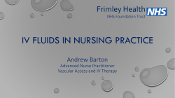 iv fluids in nursing practice