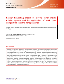 Energy harvesting model of moving water inside