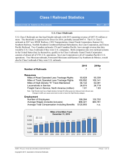Railroad-Statistics - Association of American Railroads