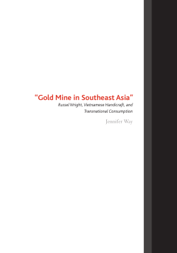 "Gold Mine in Southeast Asia:" Russel Wright, Vietnamese