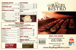 Menu - Rey Bagel Bistro