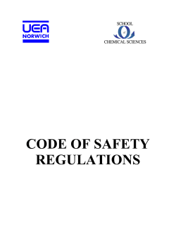 code of safety regulations