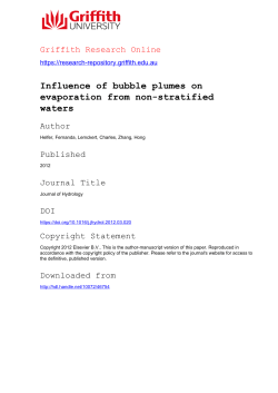 Influence of bubble plumes on evaporation from non