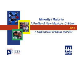 Minorities Report - New Mexico Voices for Children