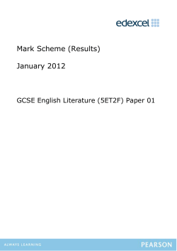Mark Scheme - Edexcel