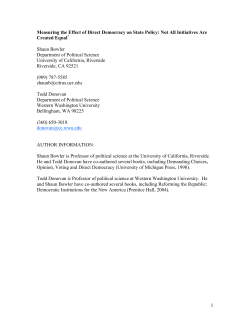 Measuring the Effect of Direct Democracy on State Policy