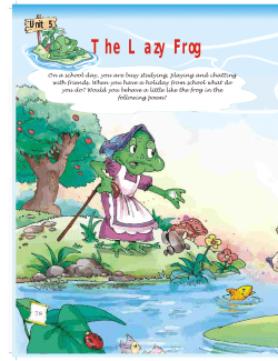 Unit 5 The Lazy Frog