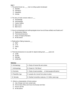 Unit 1 1. The period known as ____ had no writing system
