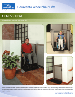 Genesis OPAL-Vertical-Platform-Lift