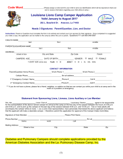 Camper Application