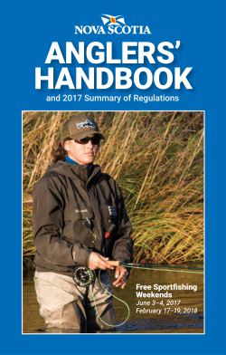anglers` handbook - Government of Nova Scotia