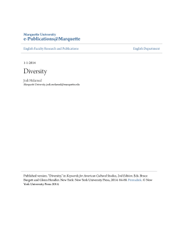 Diversity - e-Publications@Marquette