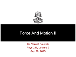 Force And Motion II
