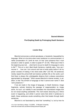 Sacred Atheism - Monash Arts