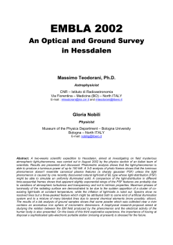 embla 2002 - Project Hessdalen