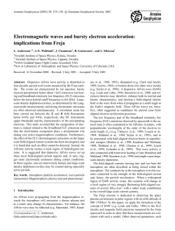 Electromagnetic waves and bursty electron acceleration
