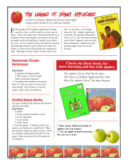 The Legend of Johnny Appleseed