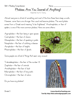 Reading phobias