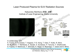 Laser Produced Plasma for EUV Radiation Sources