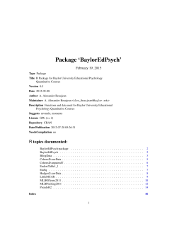 Package `BaylorEdPsych`