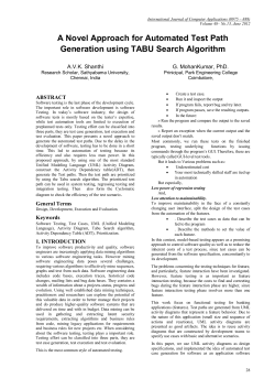 A Novel Approach for Automated Test Path