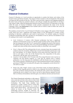 Classical Civilisation