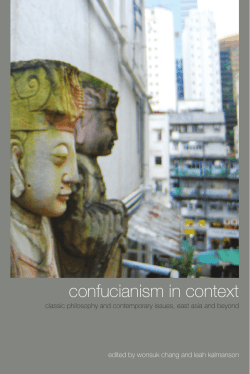 Confucianism in Context: Classic Philosophy and Contemporary