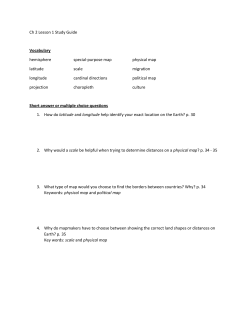Ch 2 Lesson 1 Study Guide Vocabulary hemisphere special