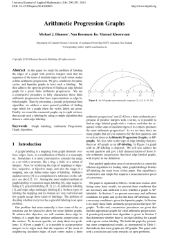 Arithmetic Progression Graphs