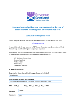 Revenue Scotland guidance on how to determine the rate of