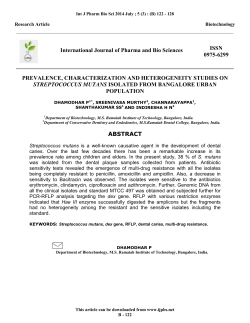 International Journal of Pharma and Bio Sciences ISSN 0975