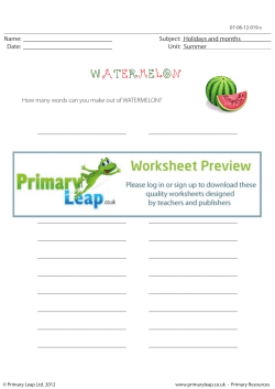 How many words - Watermelon