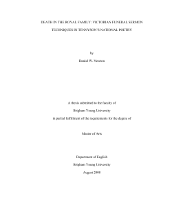 Death is an ever-present theme in Alfred Lord Tennyson`s