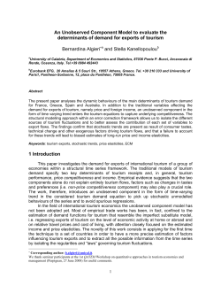 An Unobserved Component Model to Evaluate the Determinants for