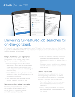 Delivering full-featured job searches for on-the