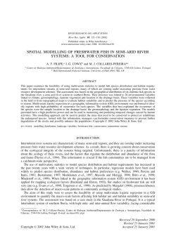 spatial modelling of freshwater fish in semi
