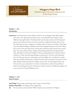 Margery Mayo Bird - Voices of Oklahoma